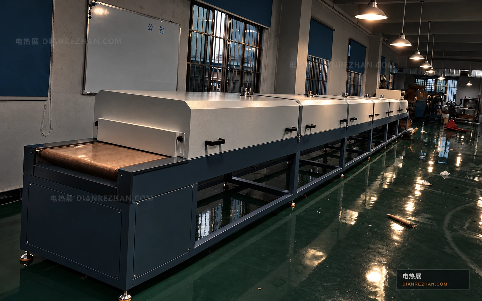 Flat-belt processing line
